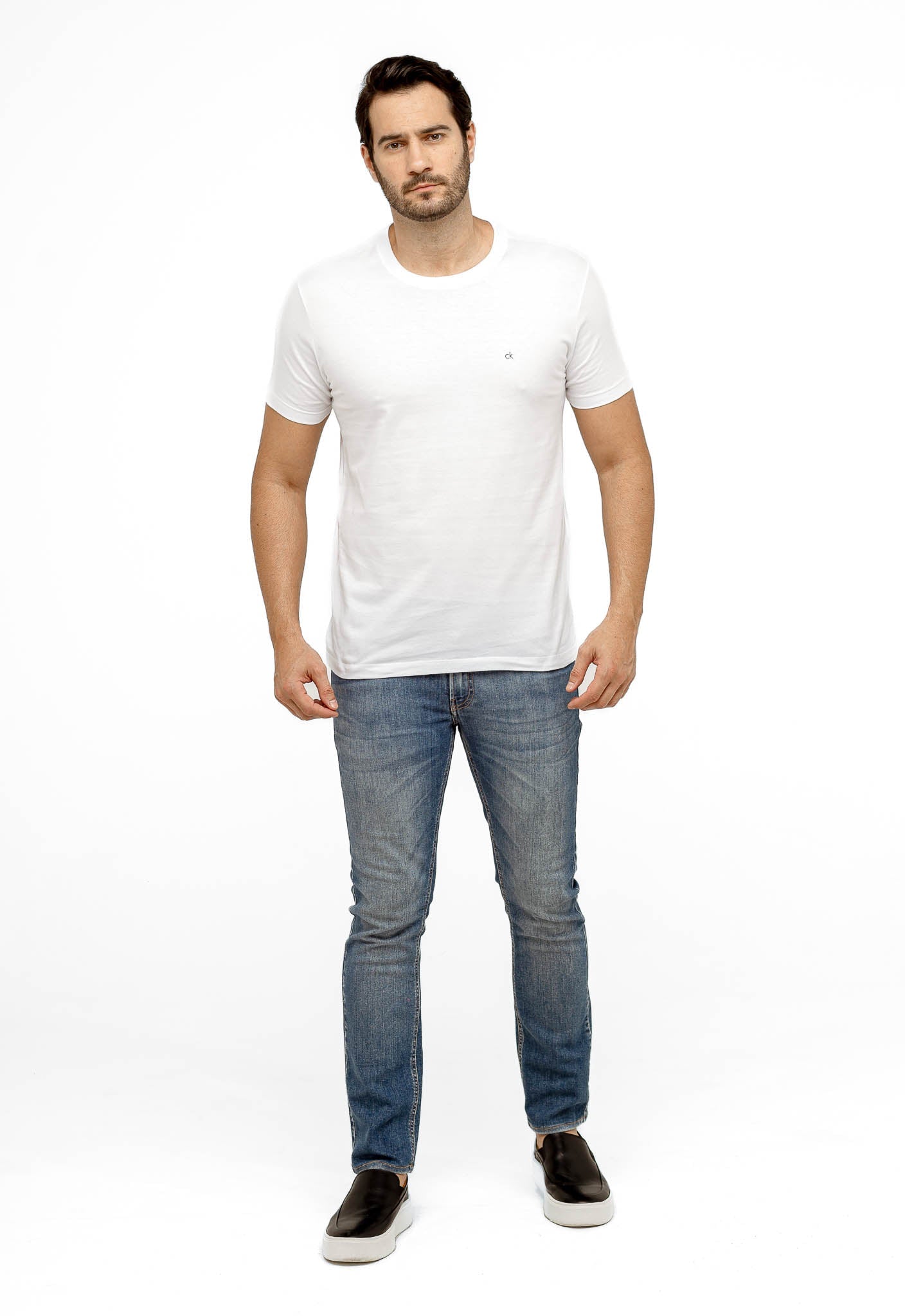 Camiseta Calvin Klein Logo Peito Ck - Henri Store