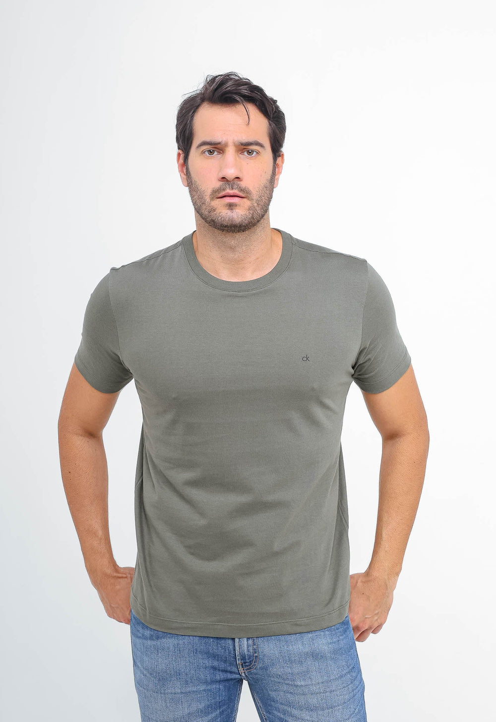 Camiseta Calvin Klein Logo Peito Ck - Henri Store