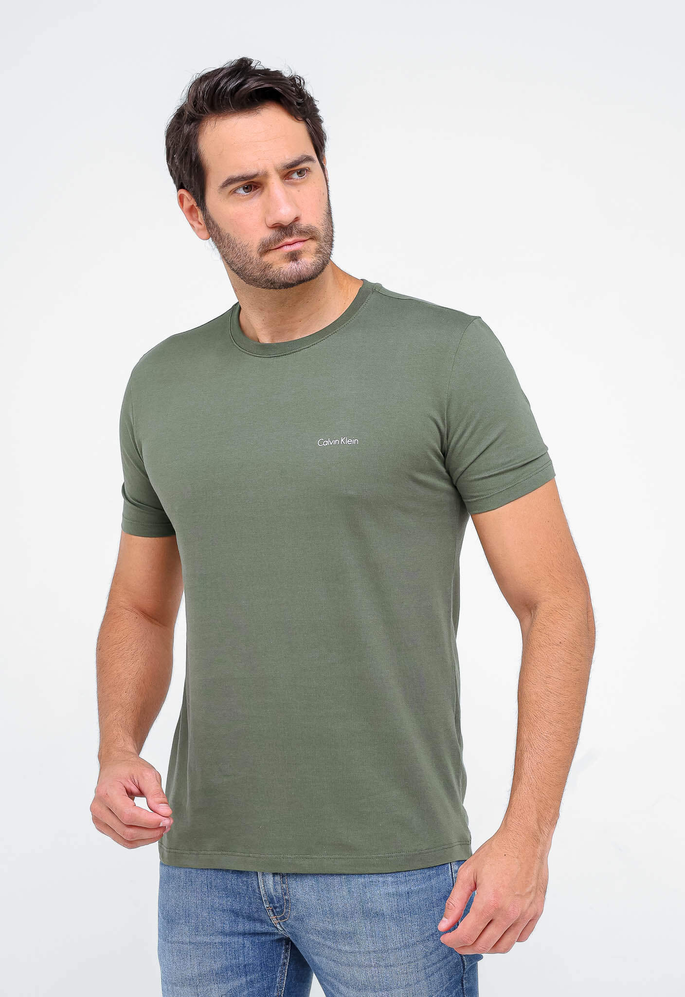 Camiseta Calvin Klein Logo Peito Embossed - Henri Store