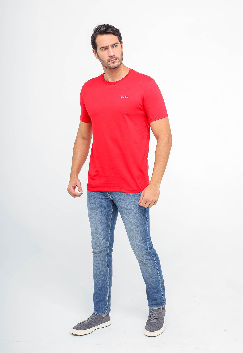 Camiseta Calvin Klein Logo Peito Embossed - Henri Store