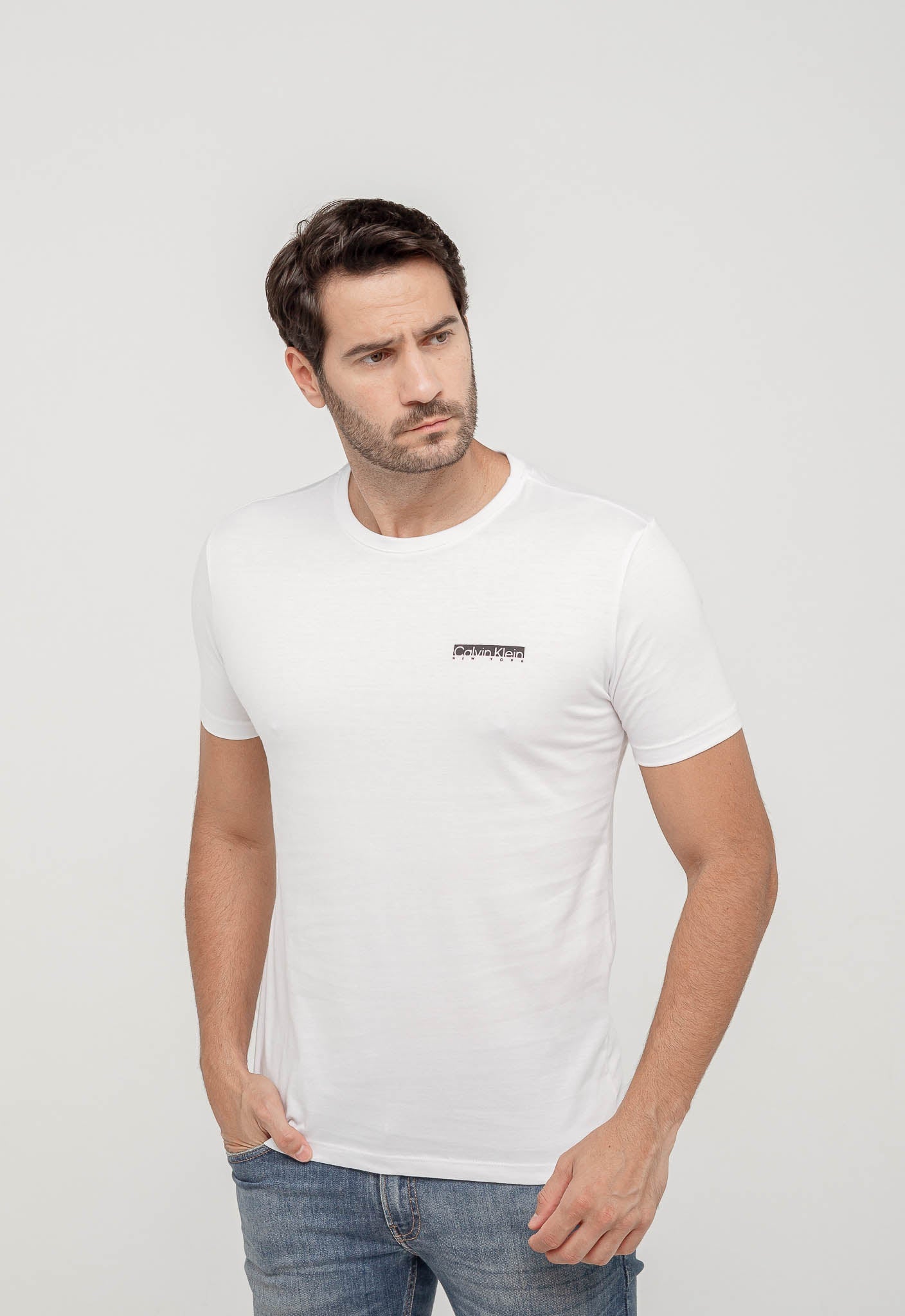 Camiseta Calvin Klein Logo Peito New York - LIVE - Henri Store