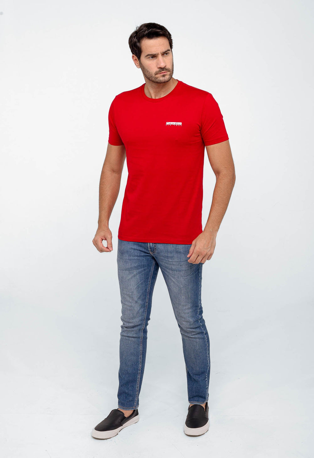Camiseta Calvin Klein Logo Peito New York - LIVE - Henri Store