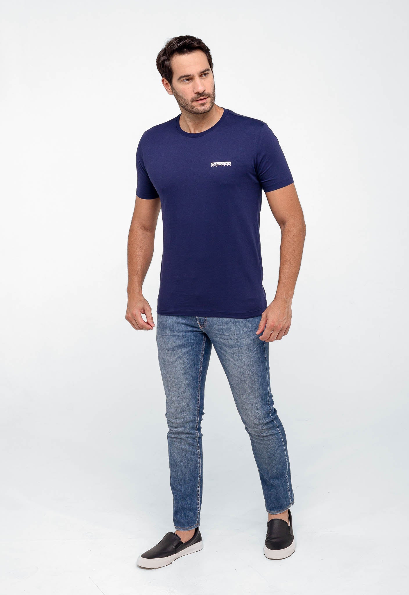 Camiseta Calvin Klein Logo Peito New York - LIVE - Henri Store