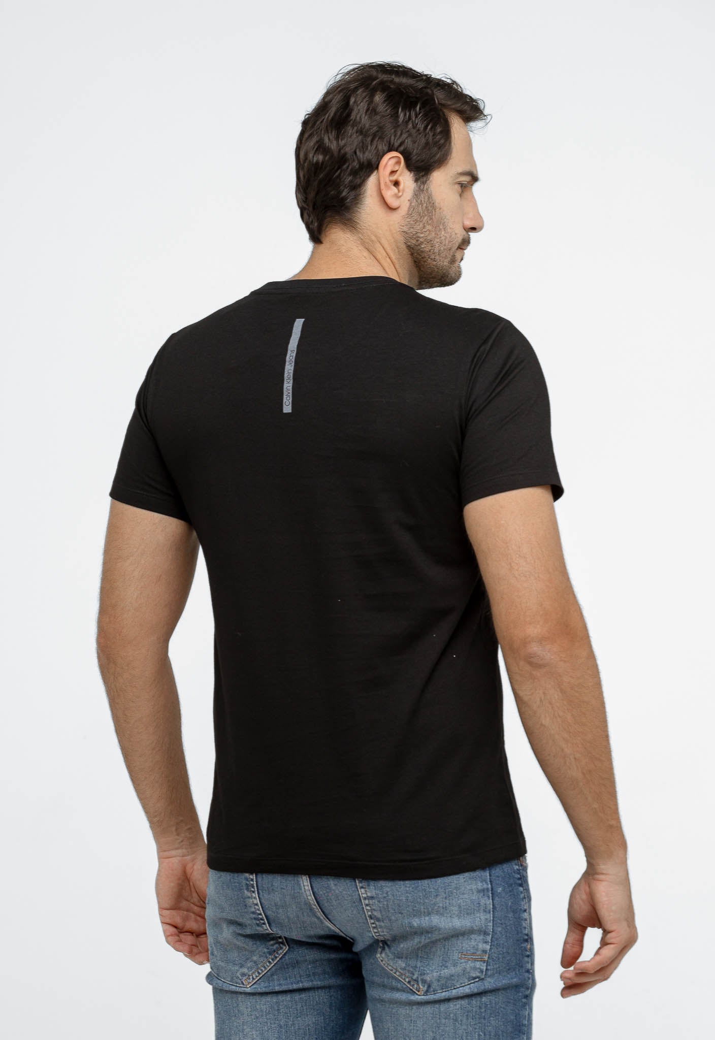 Camiseta Calvin Klein Logo Quadrada no Peito - Sale - Henri Store