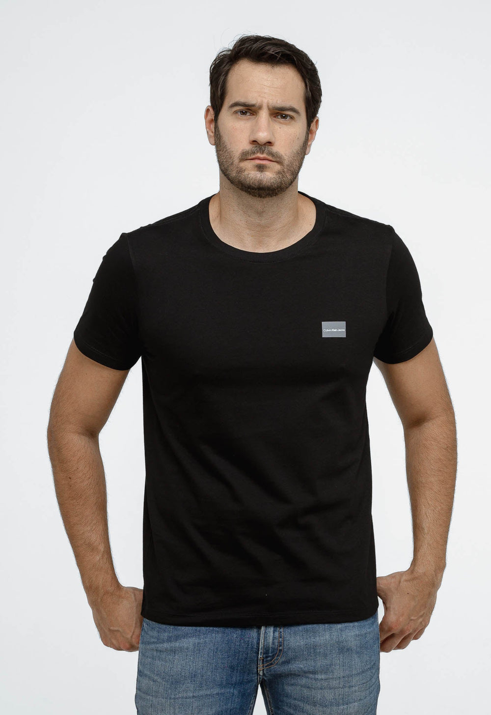 Camiseta Calvin Klein Logo Quadrada no Peito - Sale - Henri Store