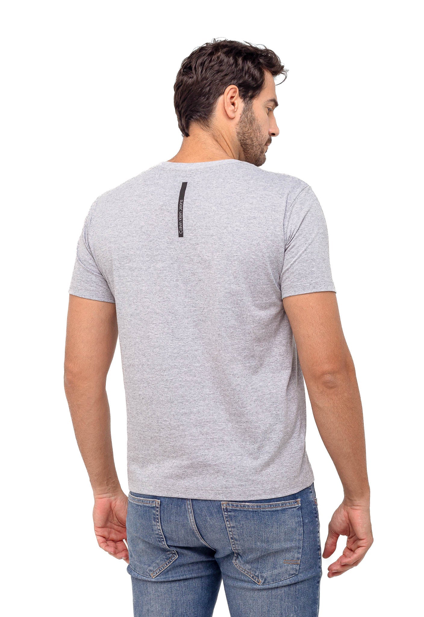 Camiseta Calvin Klein Logo Quadrada no Peito - Sale - Henri Store