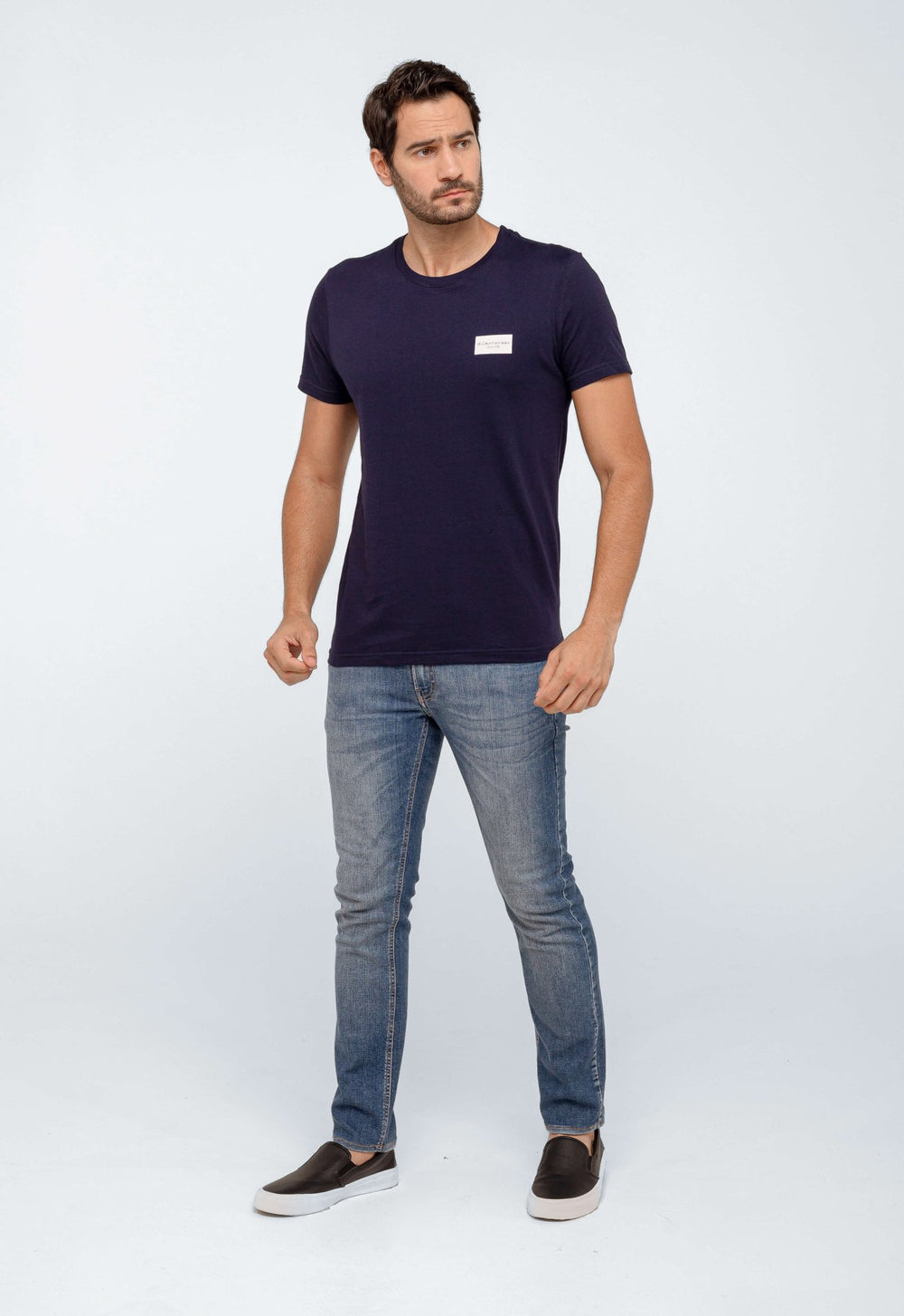 Camiseta Calvin Klein Logo Quadrada no Peito - Sale - Henri Store