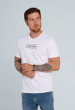 Camiseta Calvin Klein Logo Retângulo Branco - Henri Store