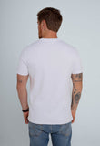Camiseta Calvin Klein Logo Retângulo Branco - Henri Store