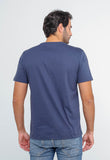 Camiseta Calvin Klein Mc Marinho Logo Central - Henri Store