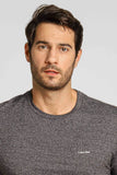 Camiseta Calvin Klein Mc Slim Basica Mouline Mescla Escuro - Henri Store
