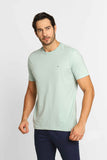 Camiseta Calvin Klein Meia Malha Azul Claro - Henri Store