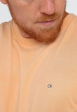 Camiseta Calvin Klein Meia Malha Laranja Claro - Henri Store