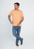 Camiseta Calvin Klein Meia Malha Laranja Claro - Henri Store