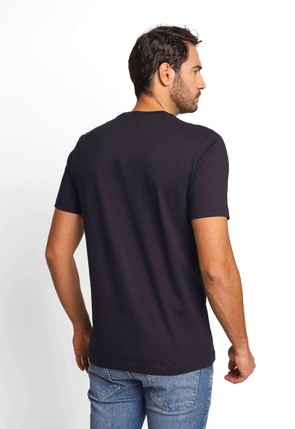 Camiseta Calvin Klein Meia Malha Preto - Henri Store