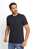 Camiseta Calvin Klein Meia Malha Preto - Henri Store