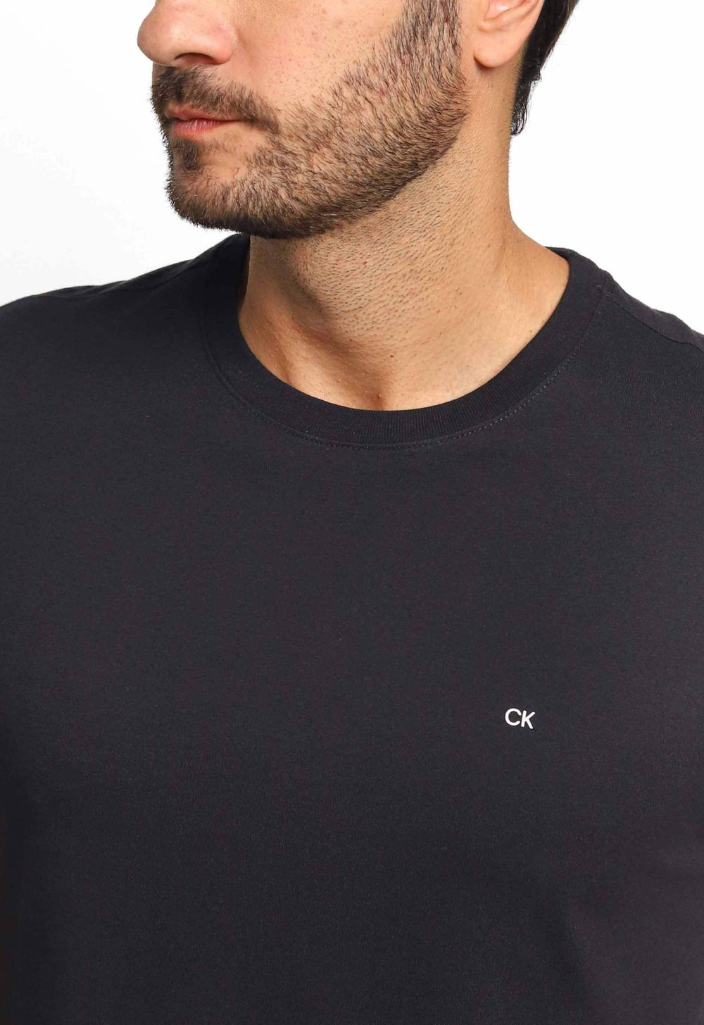 Camiseta Calvin Klein Meia Malha Preto - Henri Store