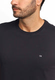 Camiseta Calvin Klein Meia Malha Preto - Henri Store