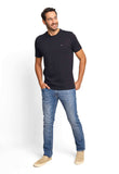 Camiseta Calvin Klein Meia Malha Preto - Henri Store