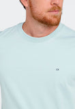 Camiseta Calvin Klein Meia Malha Verde Claro - Henri Store
