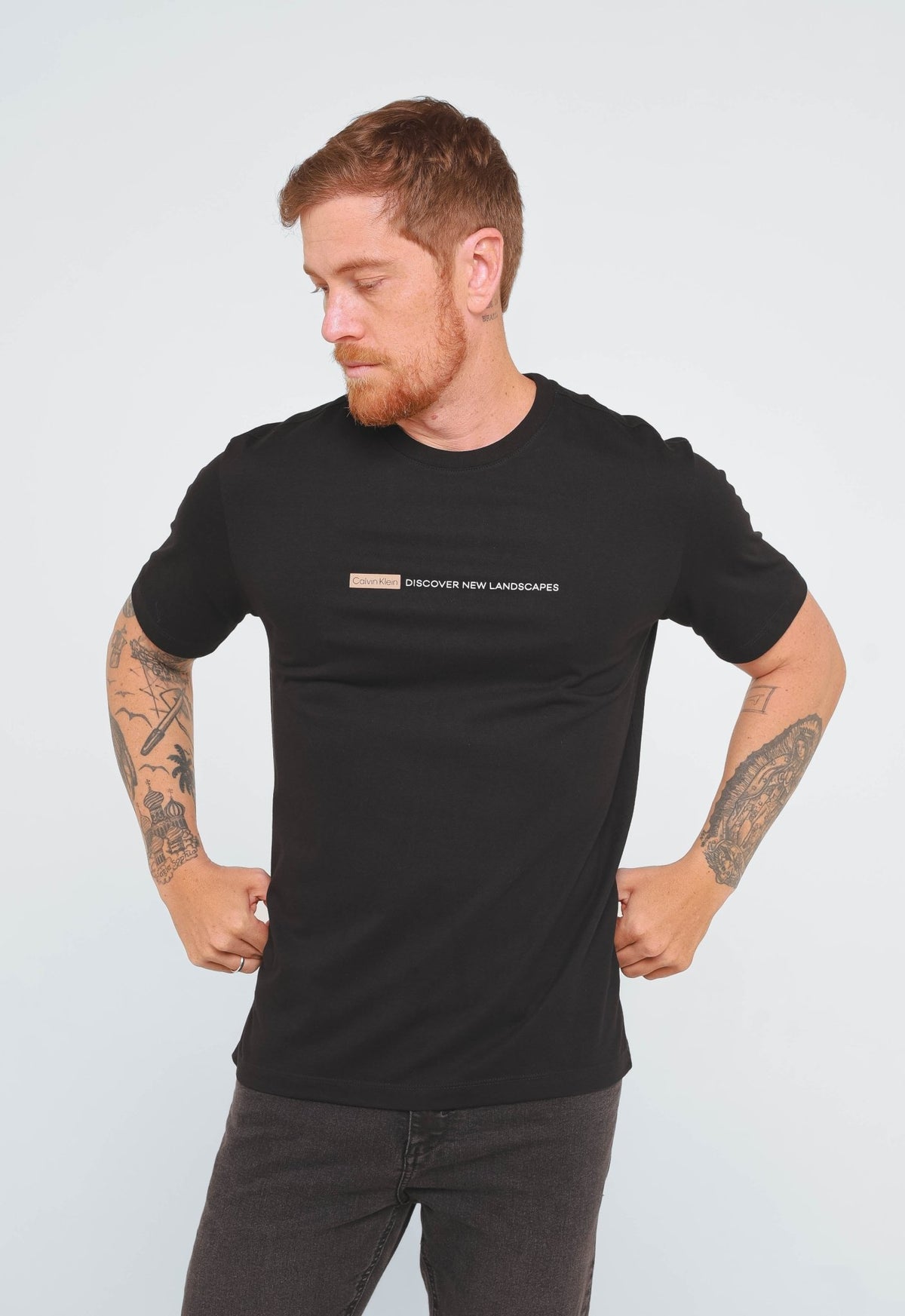 Camiseta Calvin Klein New Landscapes Preto - Henri Store