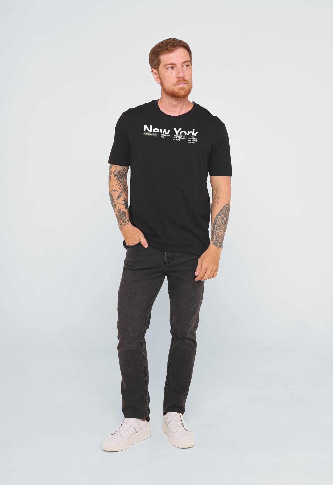 Camiseta Calvin Klein New York Preto - Live - Henri Store