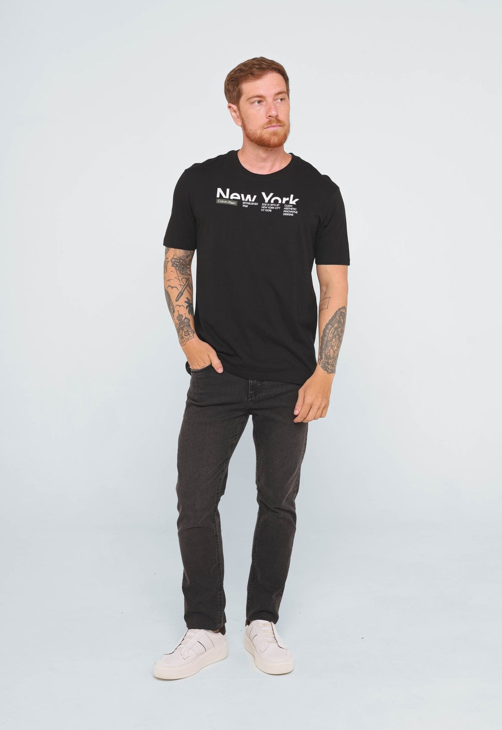 Camiseta Calvin Klein New York Preto - Live - Henri Store