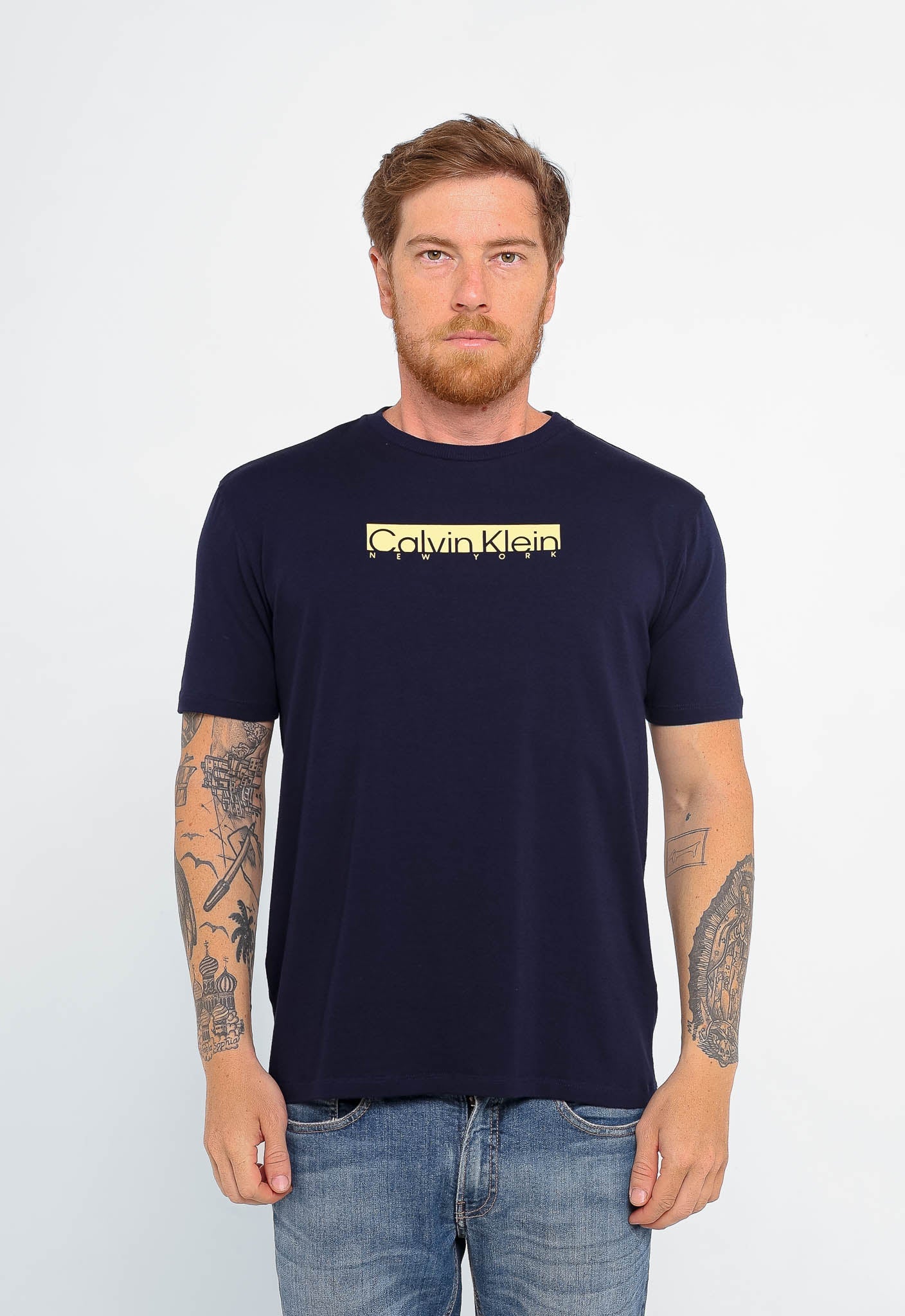 Camiseta Calvin Klein NY Logo Central - Henri Store