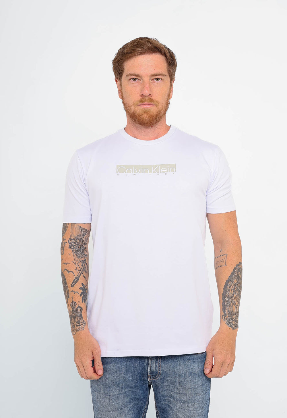 Camiseta Calvin Klein NY Logo Central - Henri Store