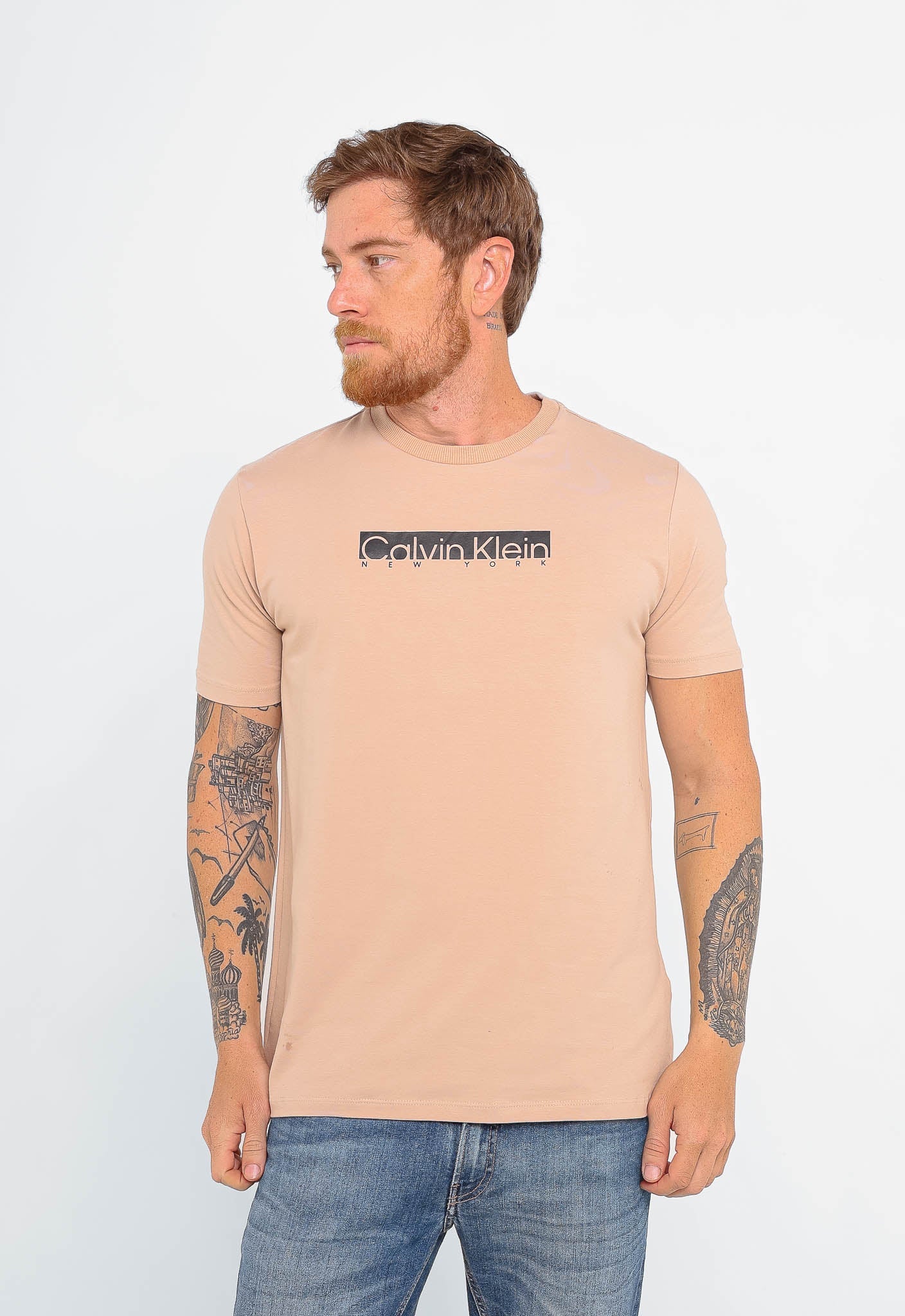 Camiseta Calvin Klein NY Logo Central - Henri Store