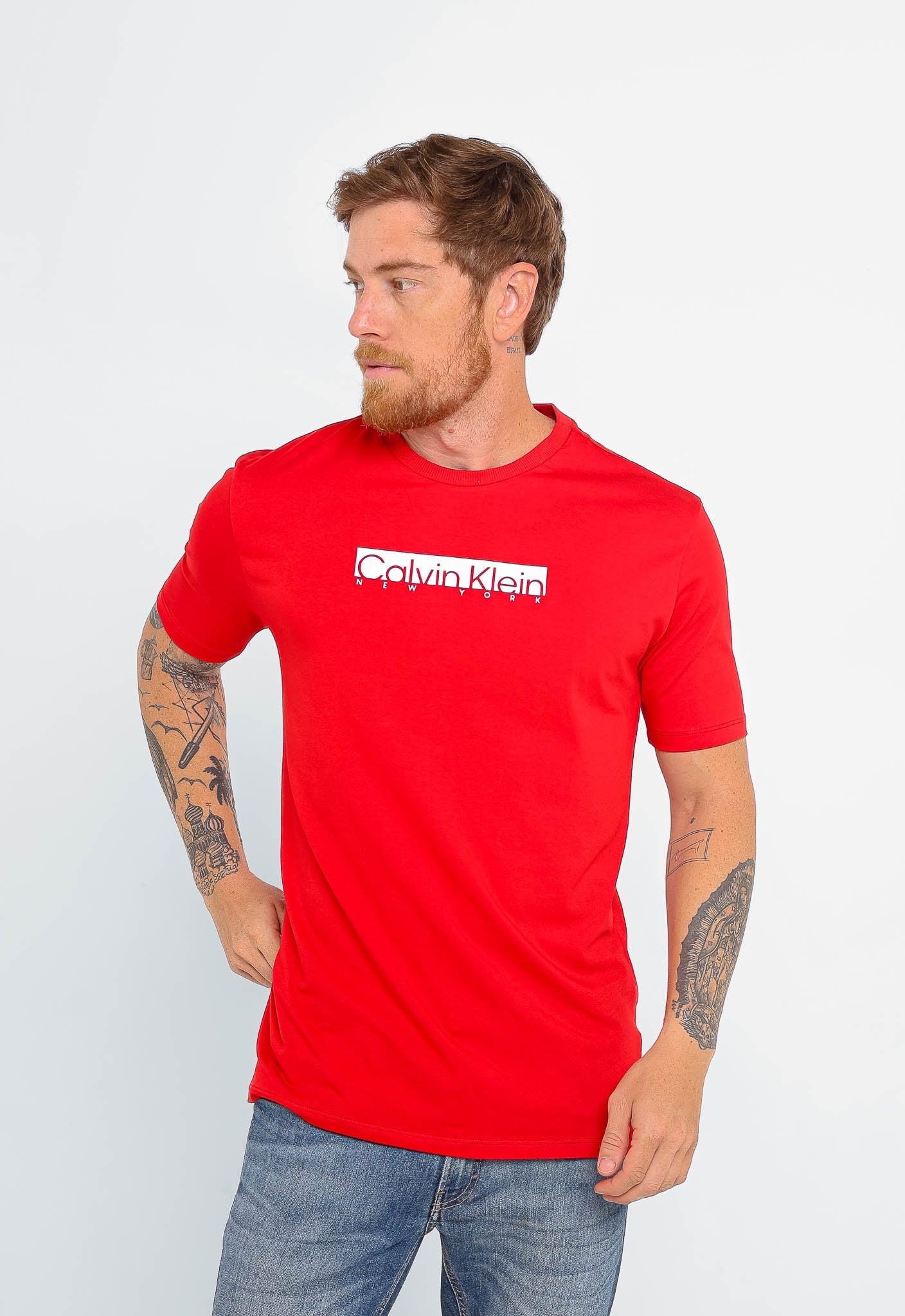 Camiseta Calvin Klein NY Logo Central - Henri Store