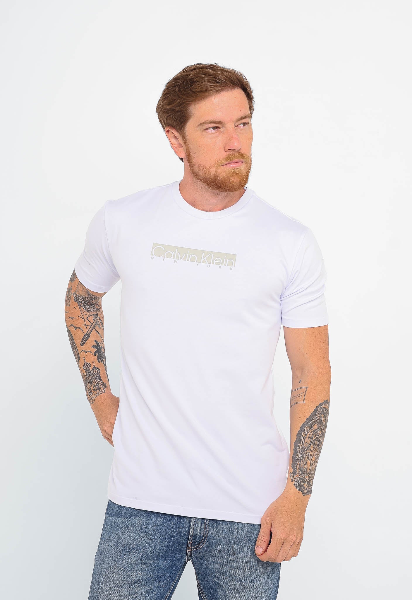 Camiseta Calvin Klein NY Logo Central - Henri Store