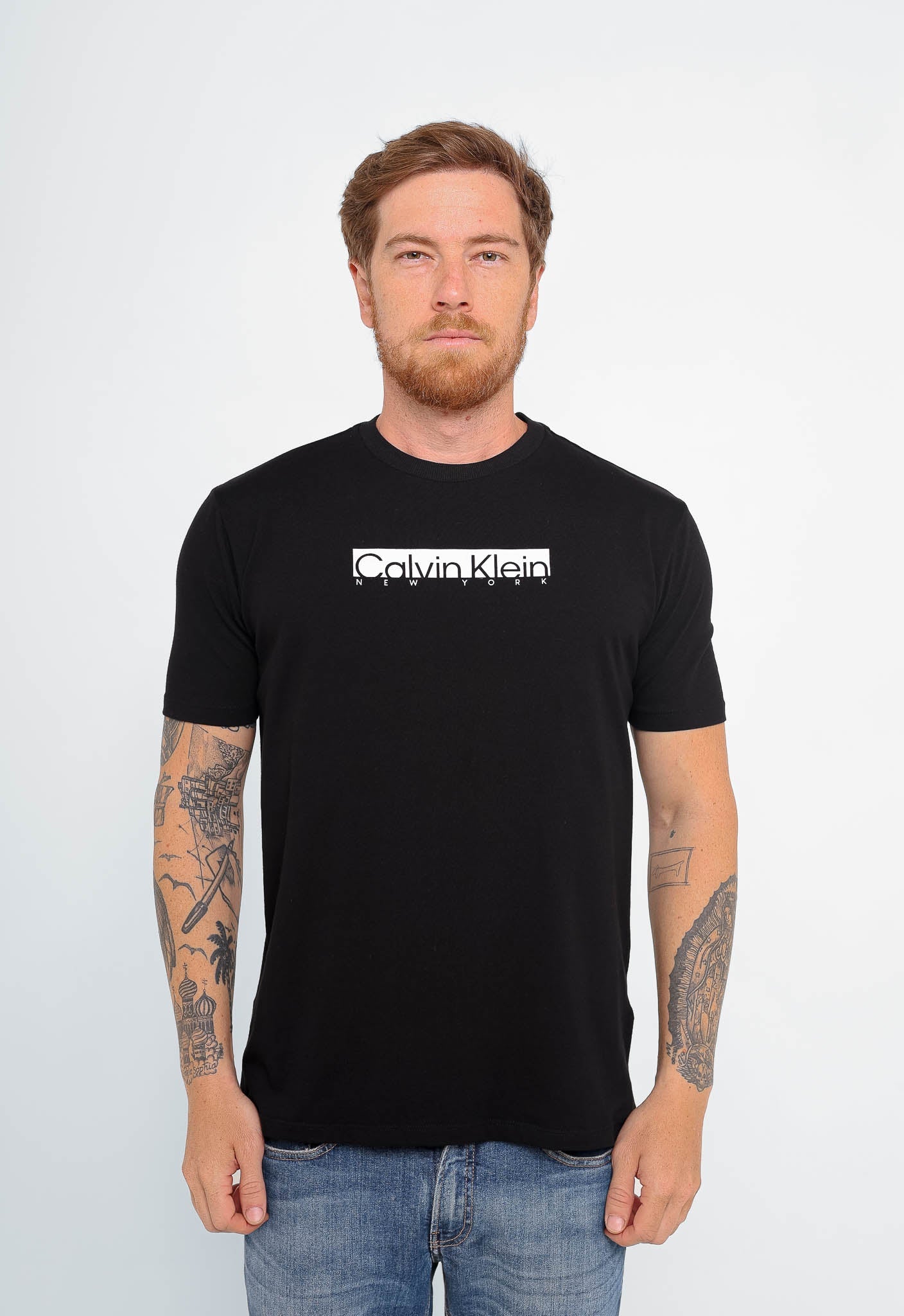 Camiseta Calvin Klein NY Logo Central - Henri Store