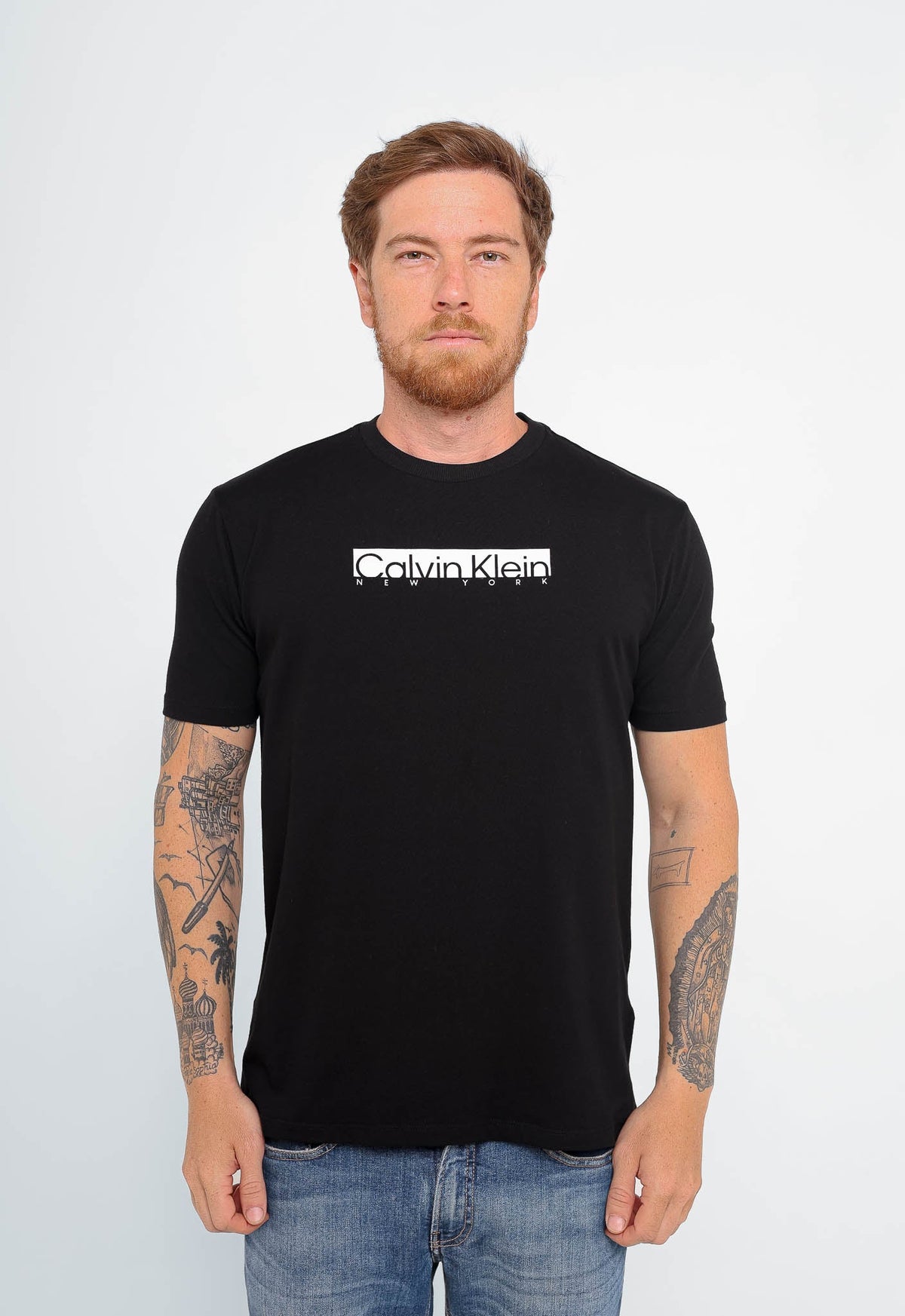 Camiseta Calvin Klein NY Logo Central - Henri Store