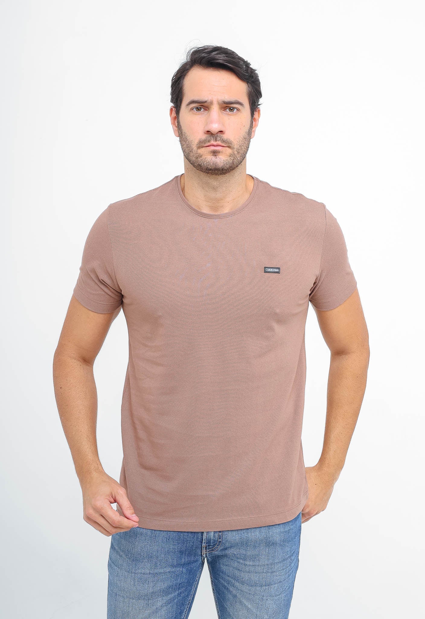 Camiseta Calvin Klein Piquet Logo Peito - Henri Store