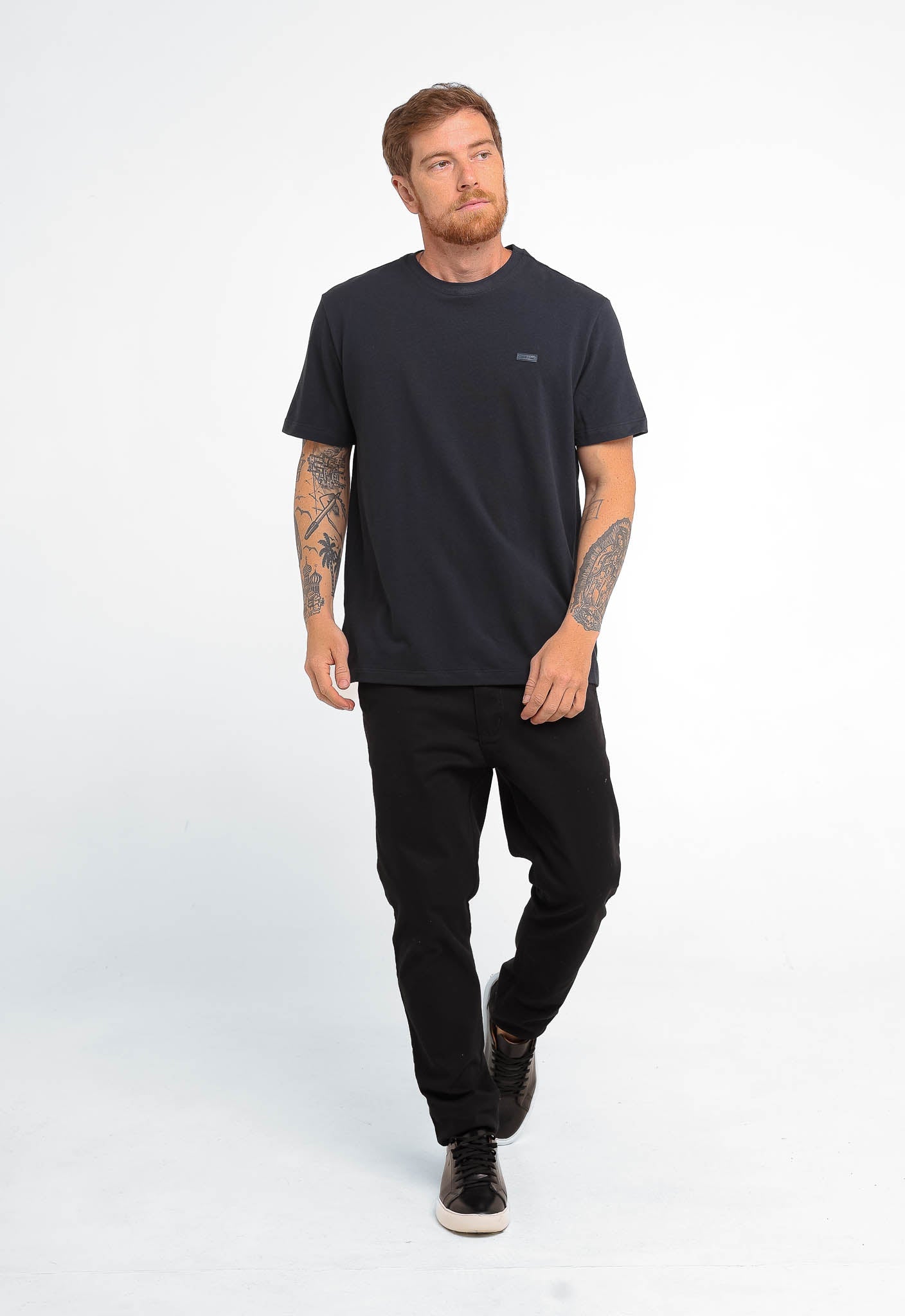 Camiseta Calvin Klein Piquet Logo Peito - Henri Store