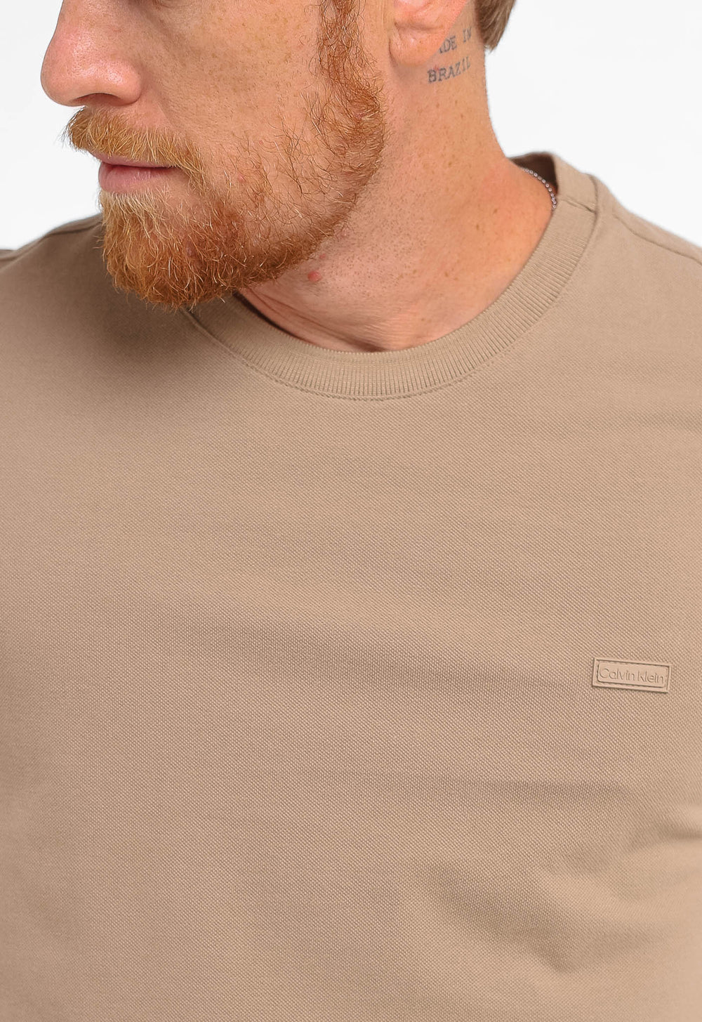 Camiseta Calvin Klein Piquet Logo Peito - Henri Store
