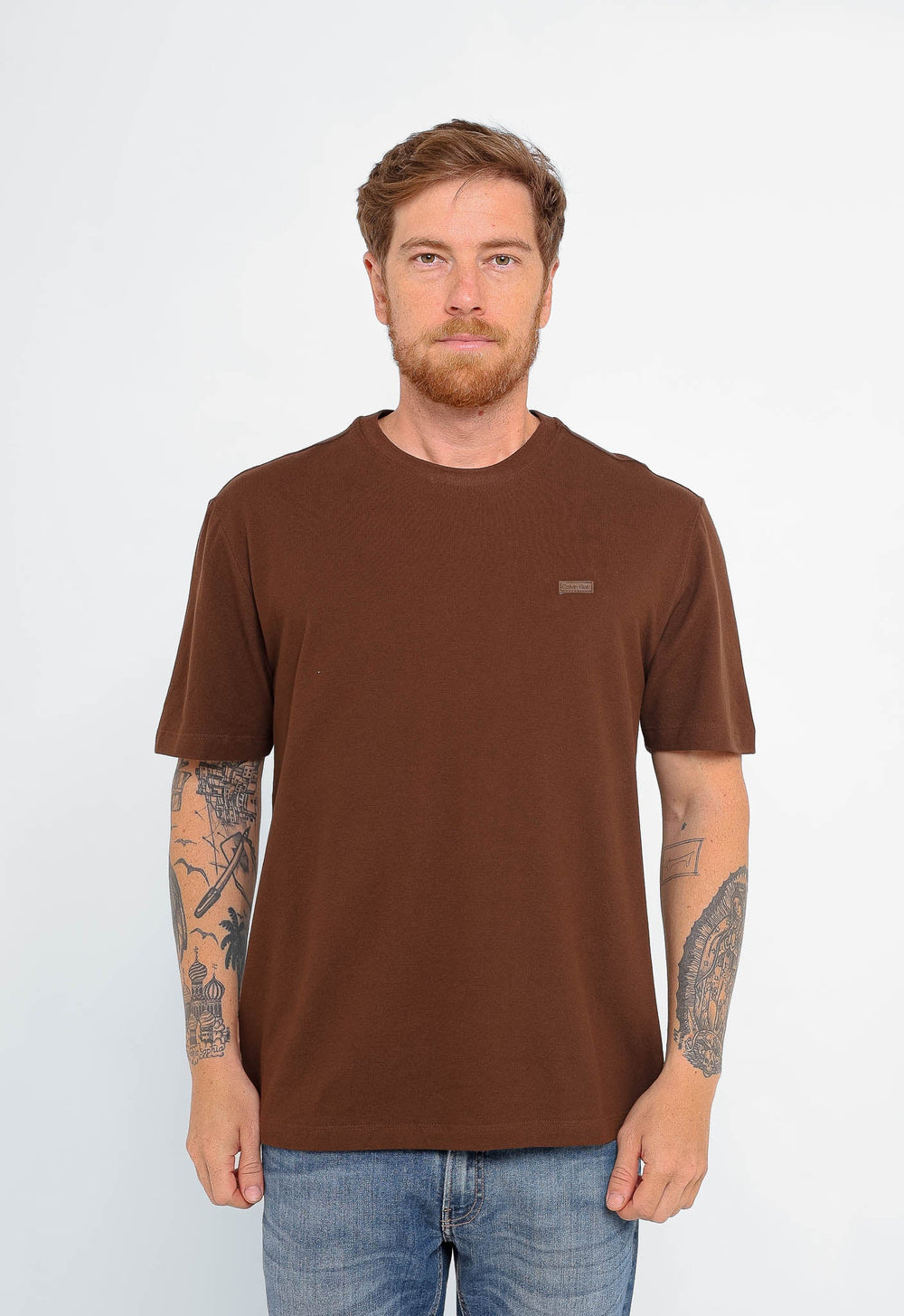 Camiseta Calvin Klein Piquet Logo Peito - Henri Store