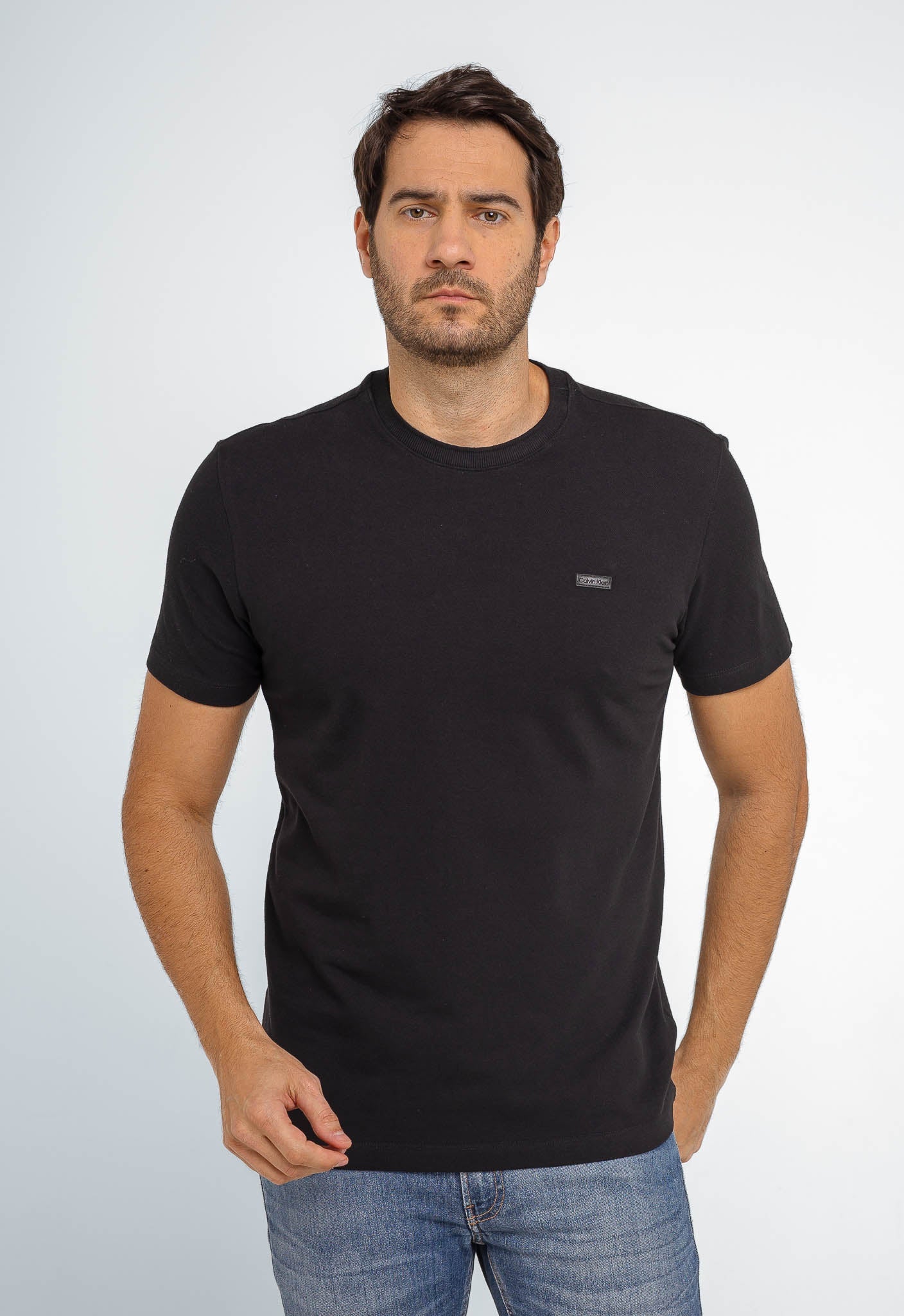 Camiseta Calvin Klein Piquet Logo Peito - Henri Store