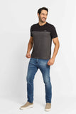 Camiseta Calvin Klein Recorte Mescla C/ Preto - Henri Store