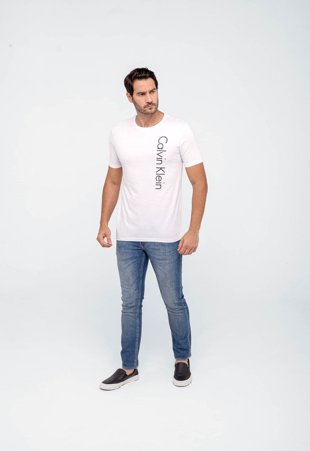 Camiseta Calvin Klein Side Logo - Live - Henri Store