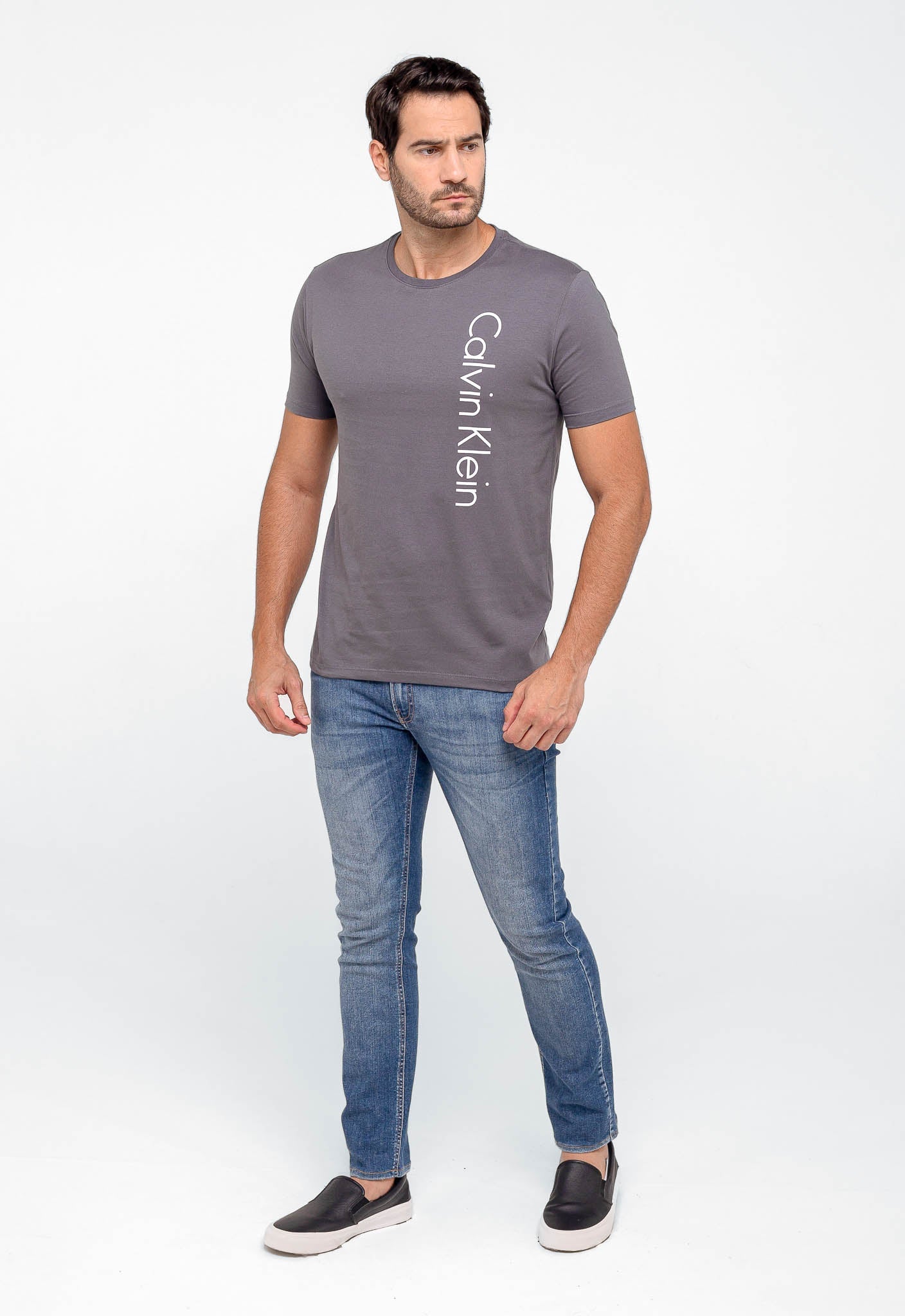Camiseta Calvin Klein Side Logo - Live - Henri Store