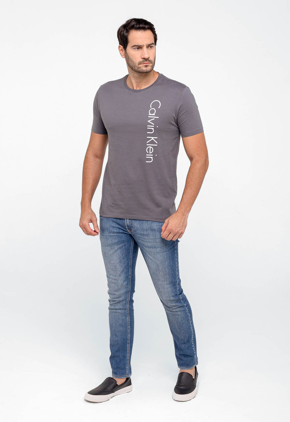 Camiseta Calvin Klein Side Logo - Live - Henri Store