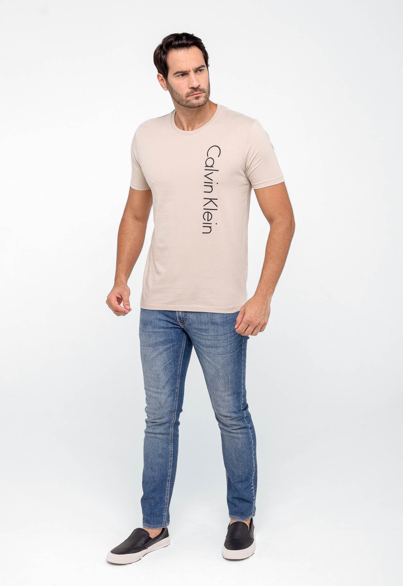 Camiseta Calvin Klein Side Logo - Live - Henri Store