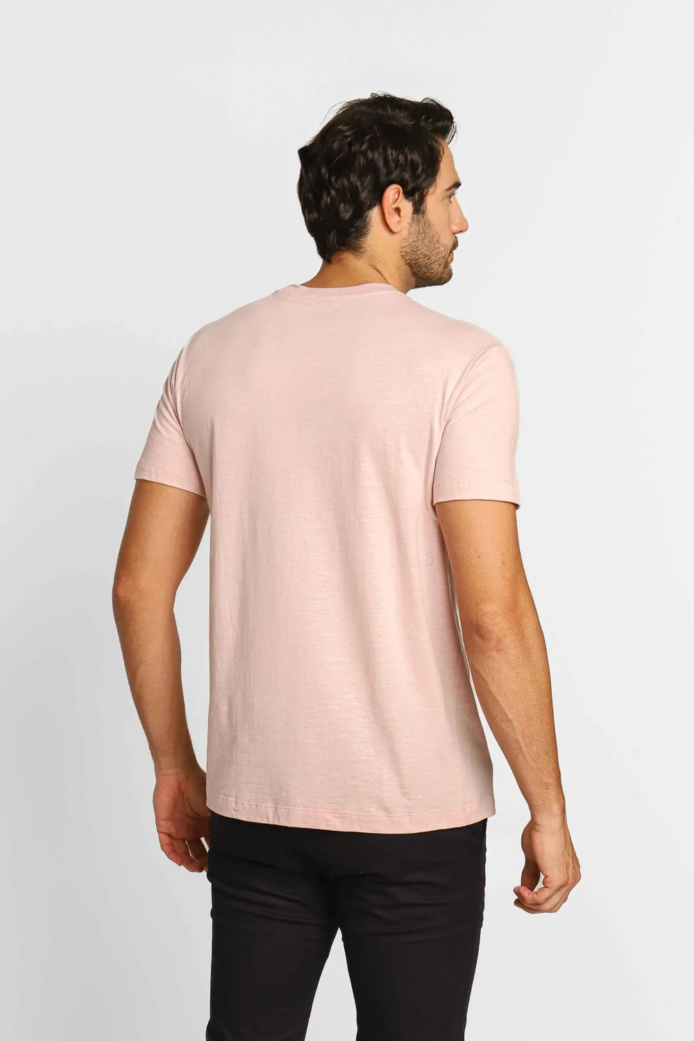 Camiseta Calvin Klein Slim Flame Rosa Claro - Henri Store