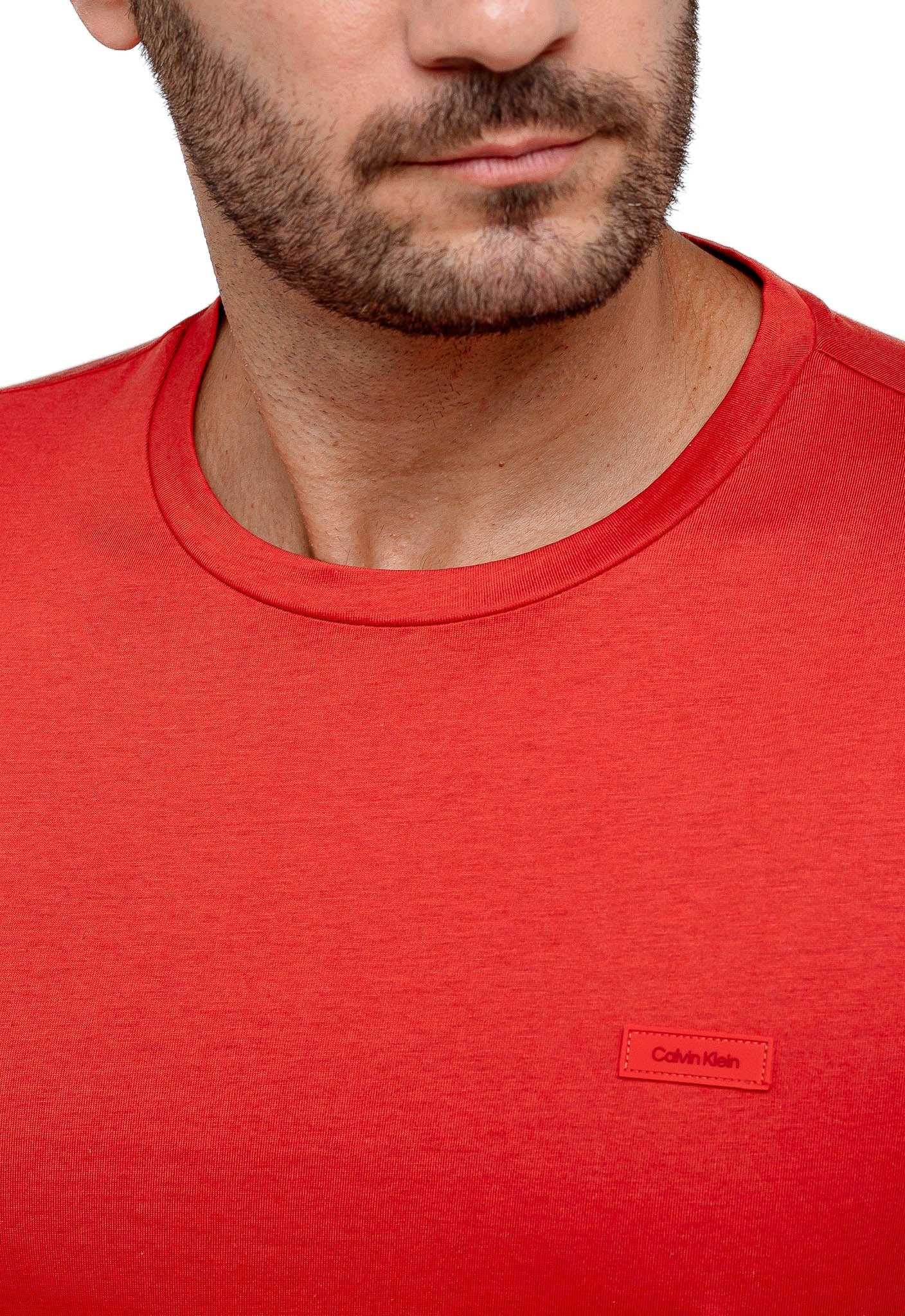 Camiseta Calvin Klein Smooth Cotton Logo Peito - Henri Store