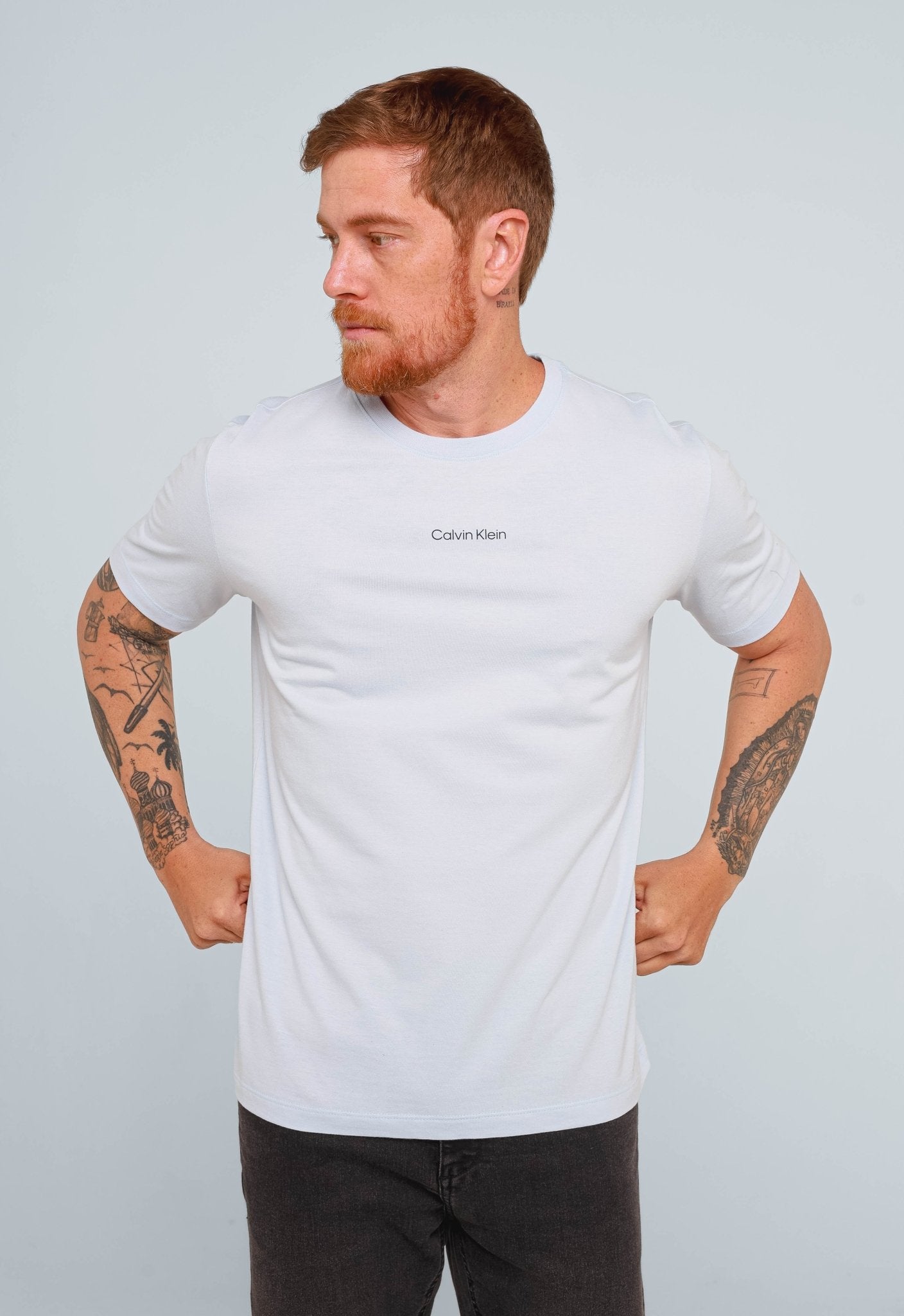 Camiseta Calvin Klein Sustainable Azul Claro - Henri Store