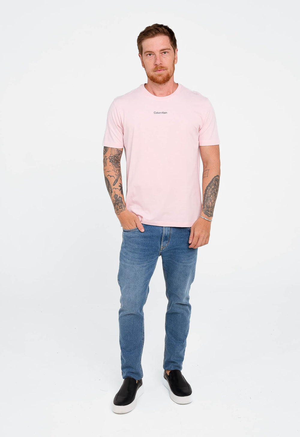 Camiseta Calvin Klein Sustainable Rosa Claro - Henri Store