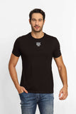 Camiseta Diesel Slim Logo Central Preta - Sale - Henri Store