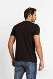 Camiseta Diesel Slim Logo Central Preta - Sale - Henri Store